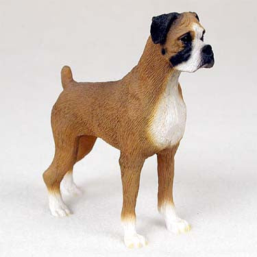 Dog Figurine Boxer Uncropped Ears Standard 