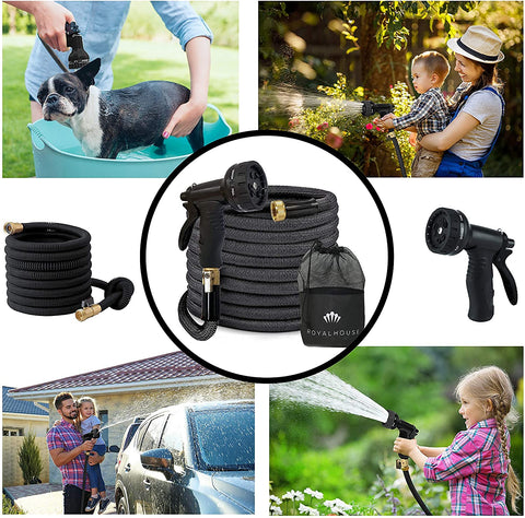 Black Expandable Garden Hose