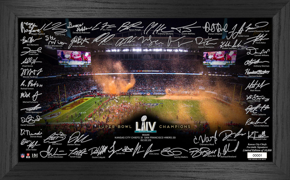 Super Bowl LVII (57) Champions Signature Ticket Frame