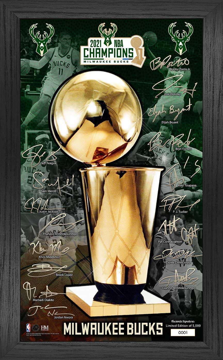 2023 Nuggets NBA Champs Signature Trophy Frame