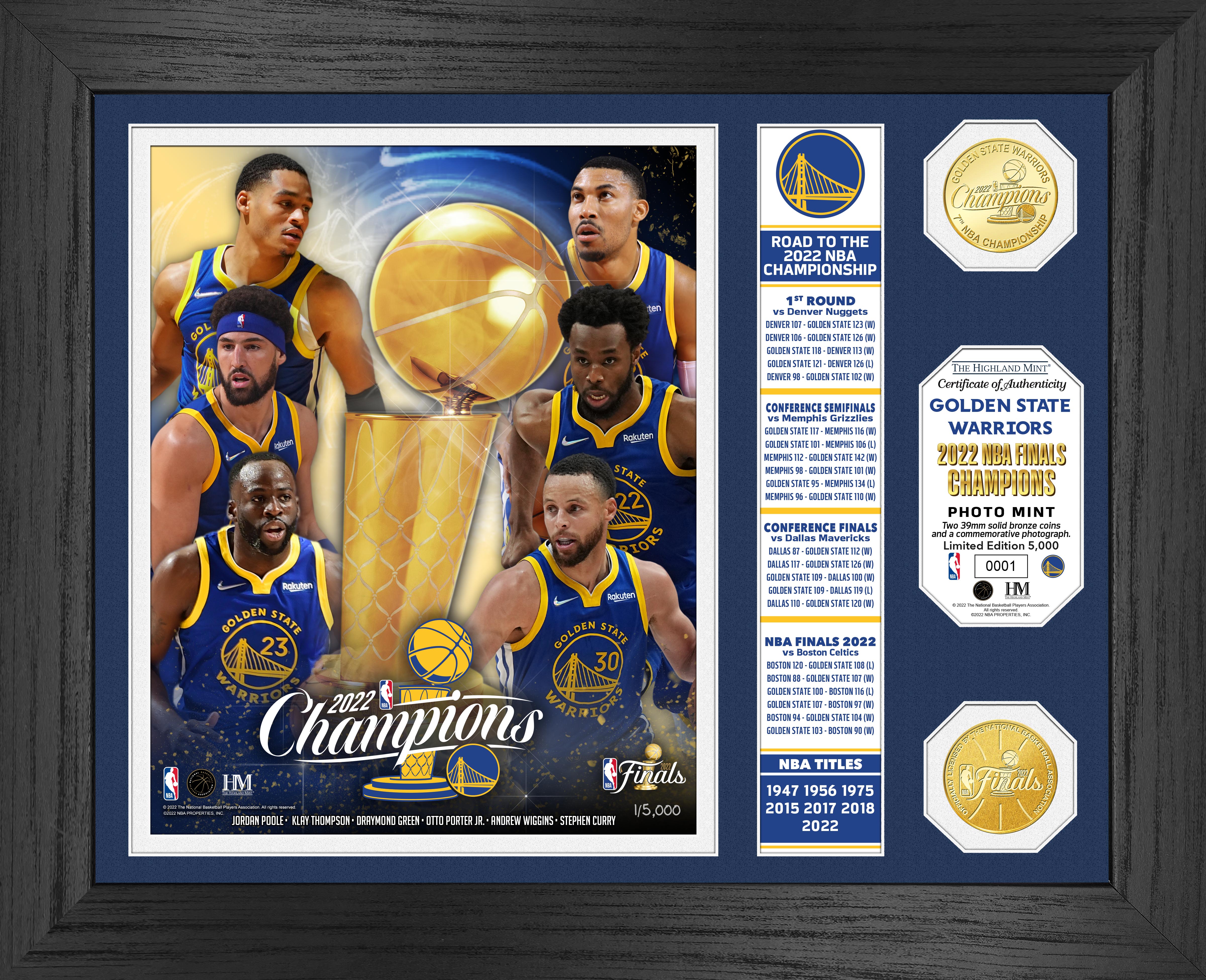 Golden State Warriors 2022 NBA Finals Champions Ticket Collection