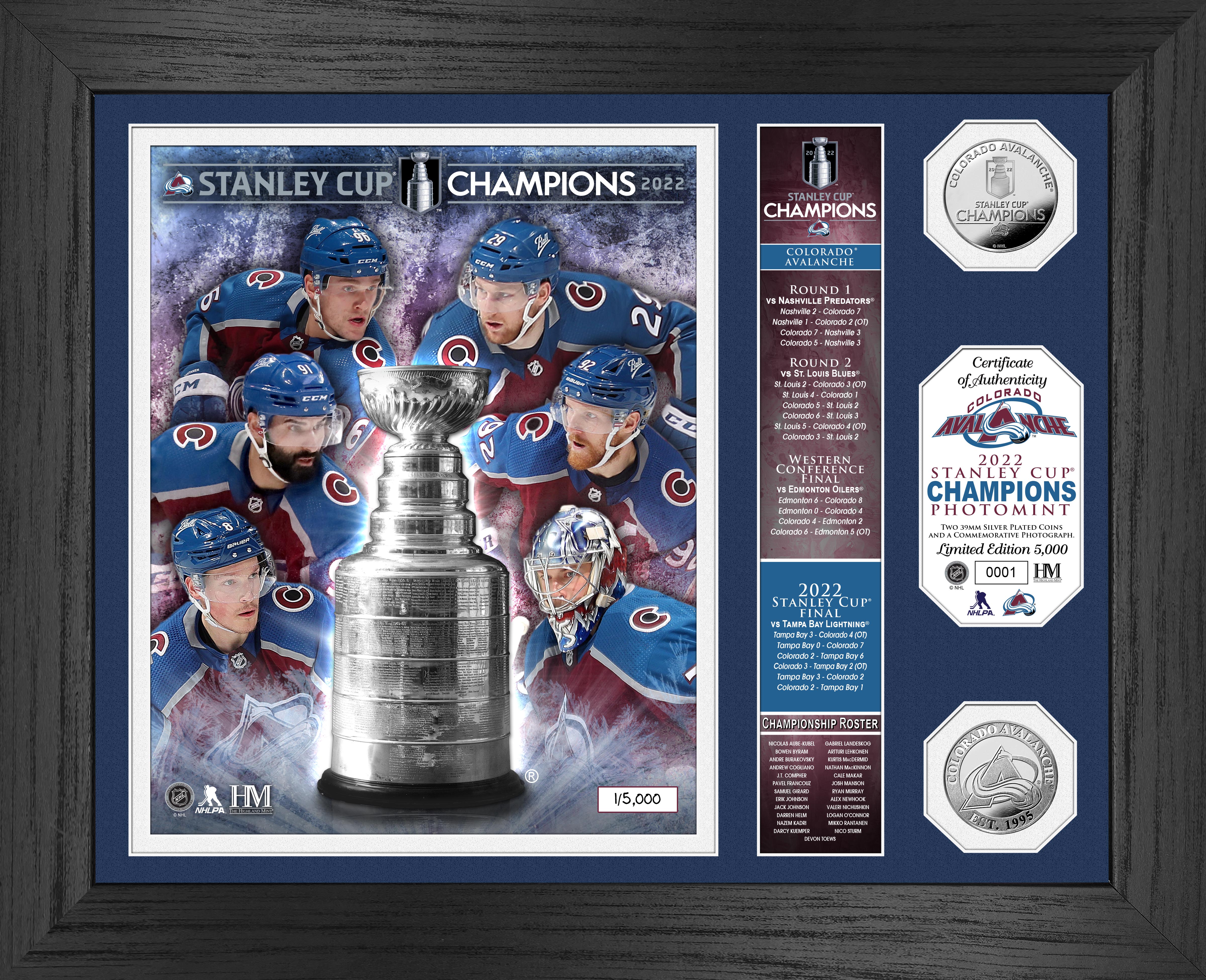 NHL Colorado Avalanche - 2022 Commemorative Stanley Cup Team Logo Poster