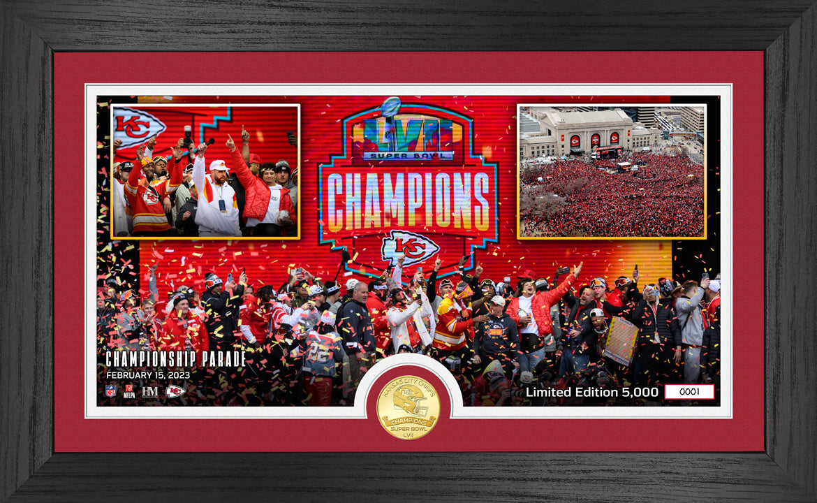 Kansas City Chiefs Super Bowl LVII Champions Metallic Digital 27 oz St FOCO