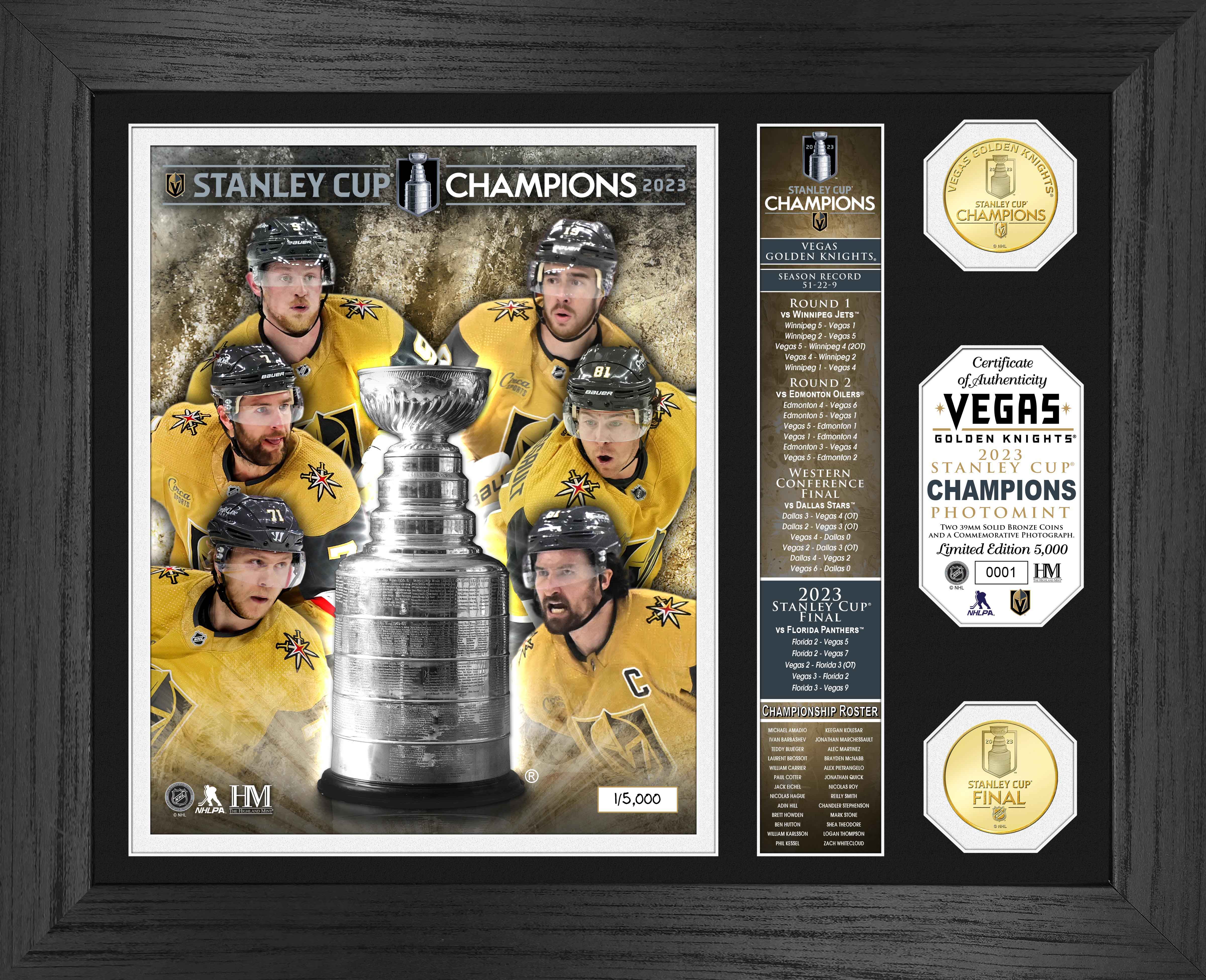 Vegas Golden Knights 16oz 2023 Stanley Cup Champions Pint Glass