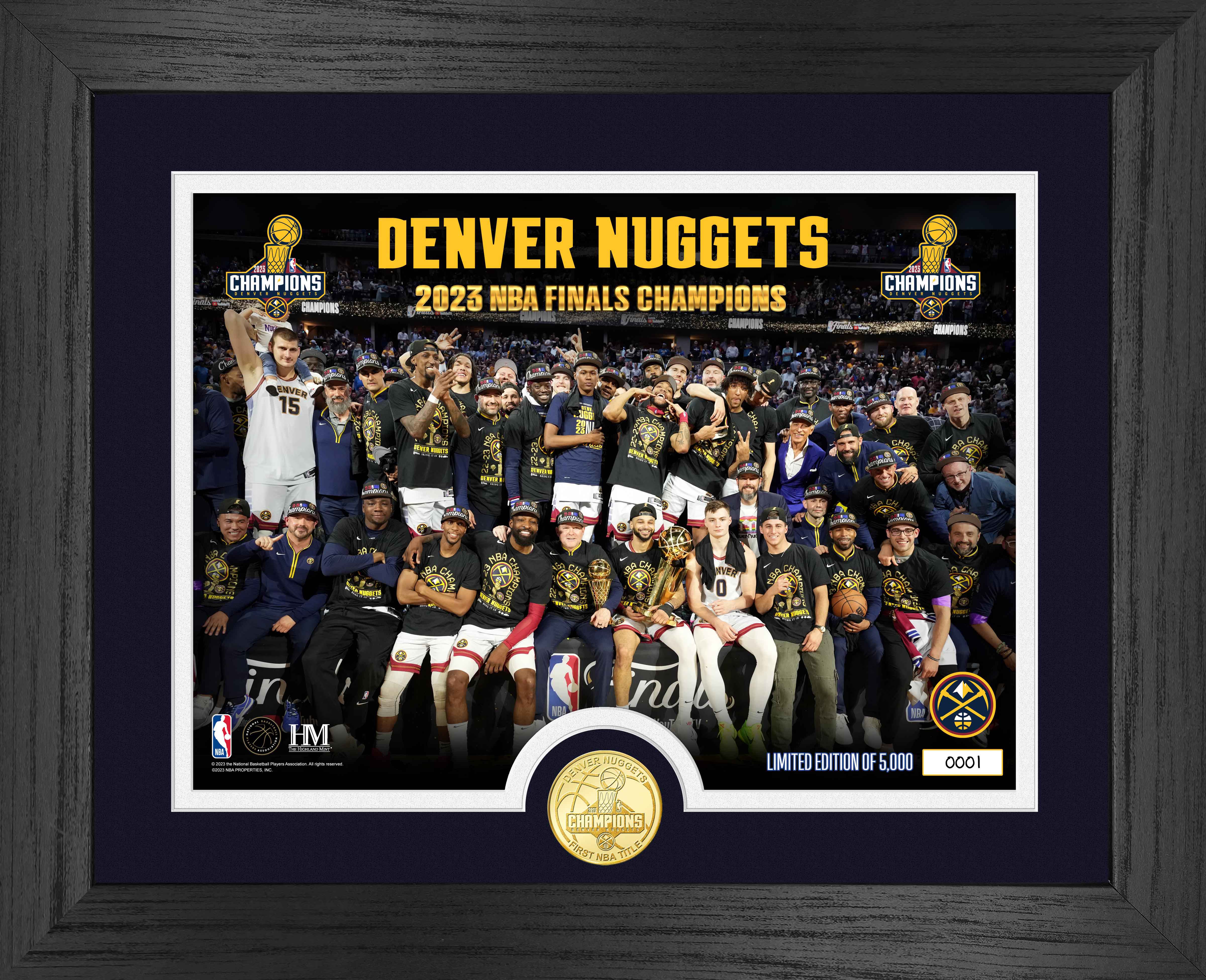 2023 Nuggets NBA Champs Banner Lapel Pin