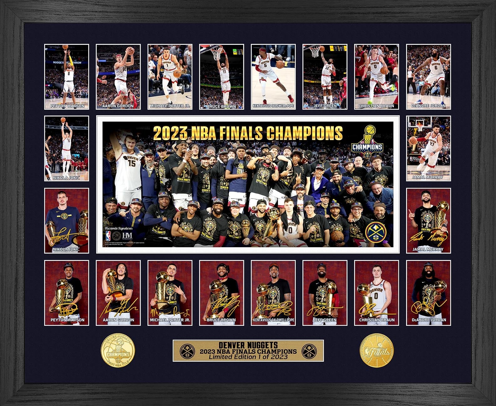 2023 Nuggets NBA Champs Banner Lapel Pin