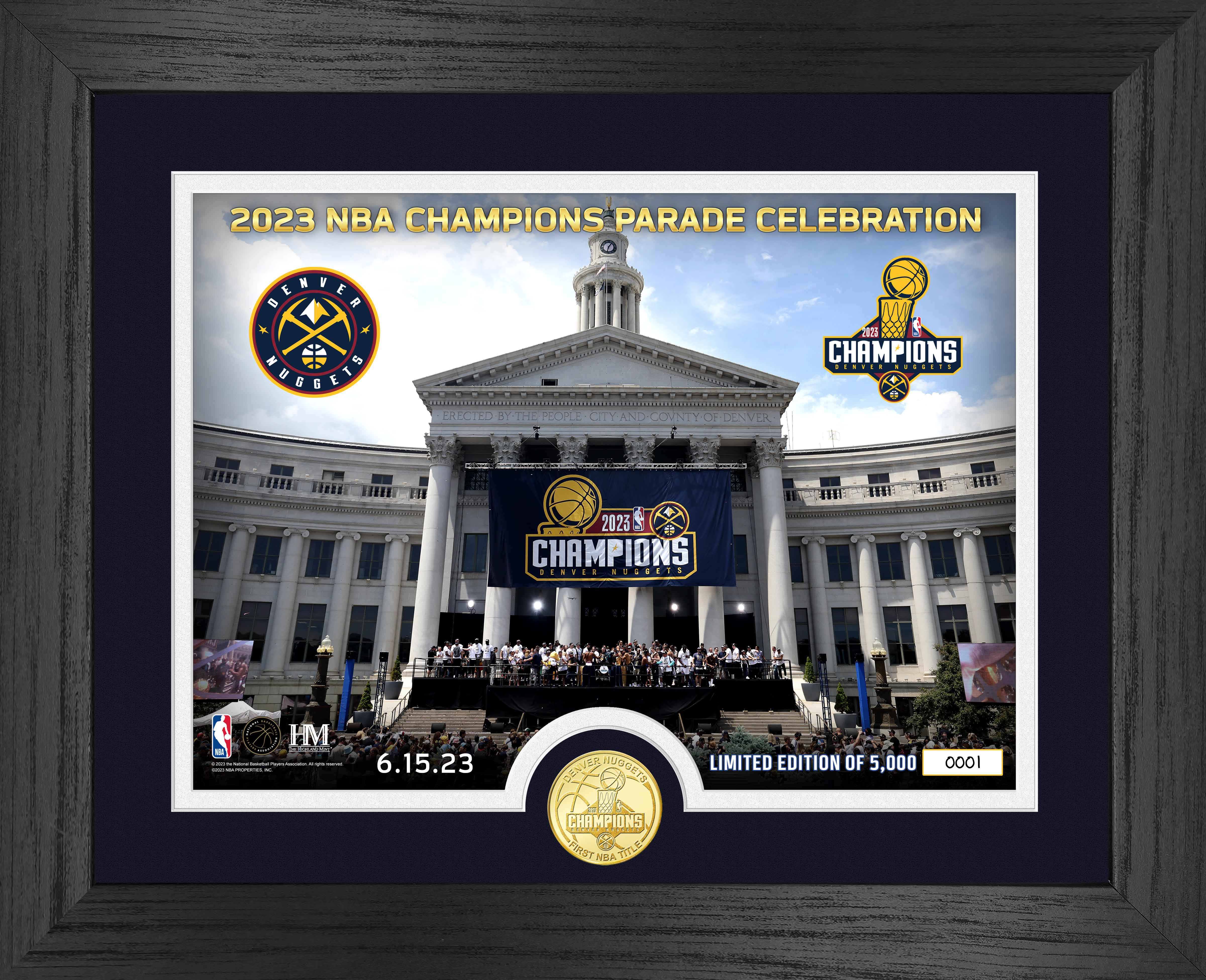 2023 Nuggets NBA Champs Banner Lapel Pin