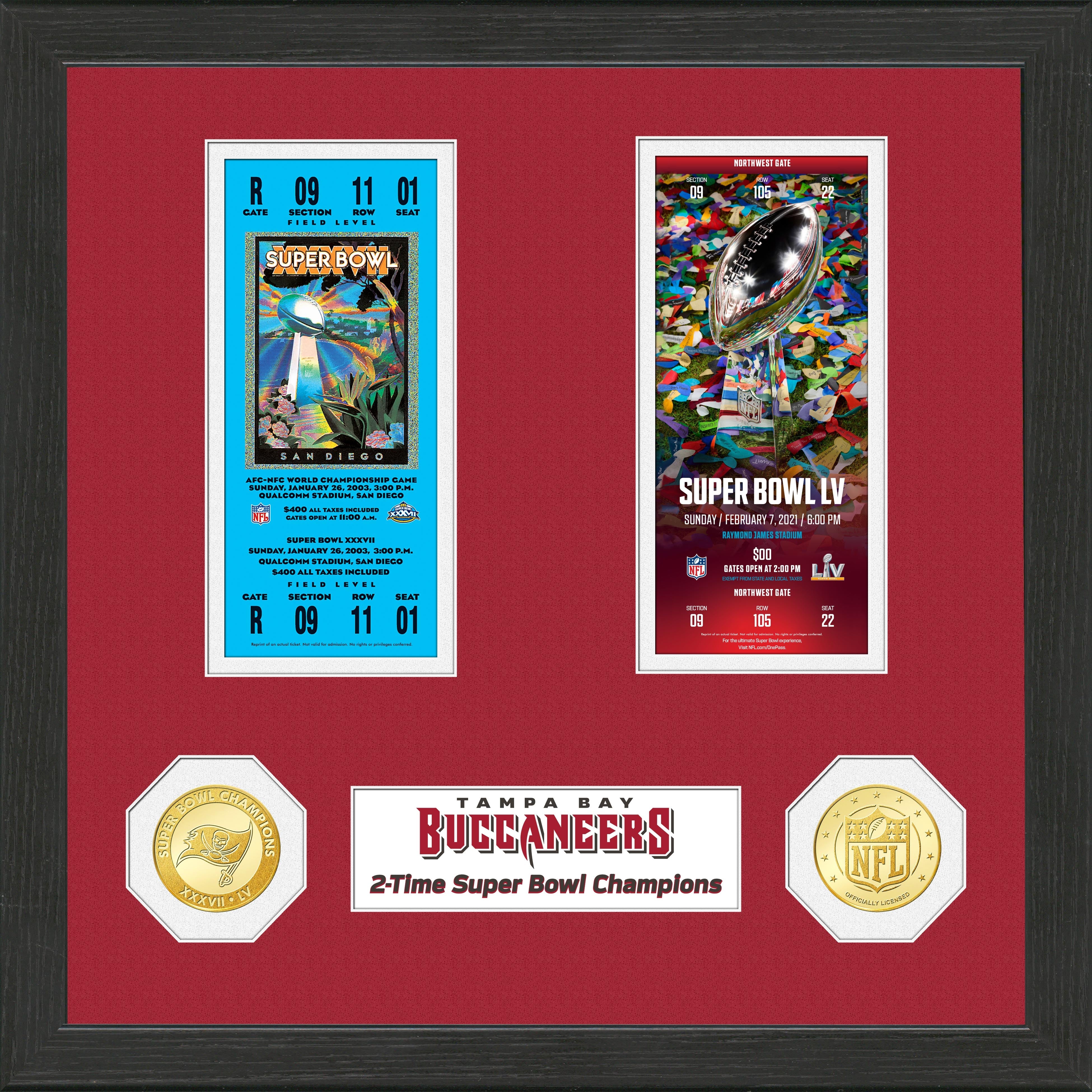 Highland Mint Road to the Super Bowl LVII Championship Kansas City Chiefs  Bronze Coin and Ticket Collection