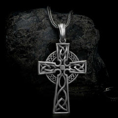 celtic cross neklace - faith, unity,  - earth, air, fire, and water