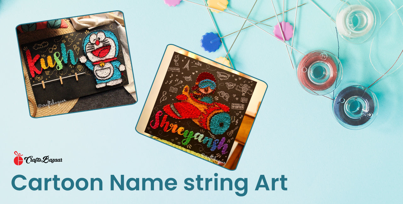 Cartoon Name String art 