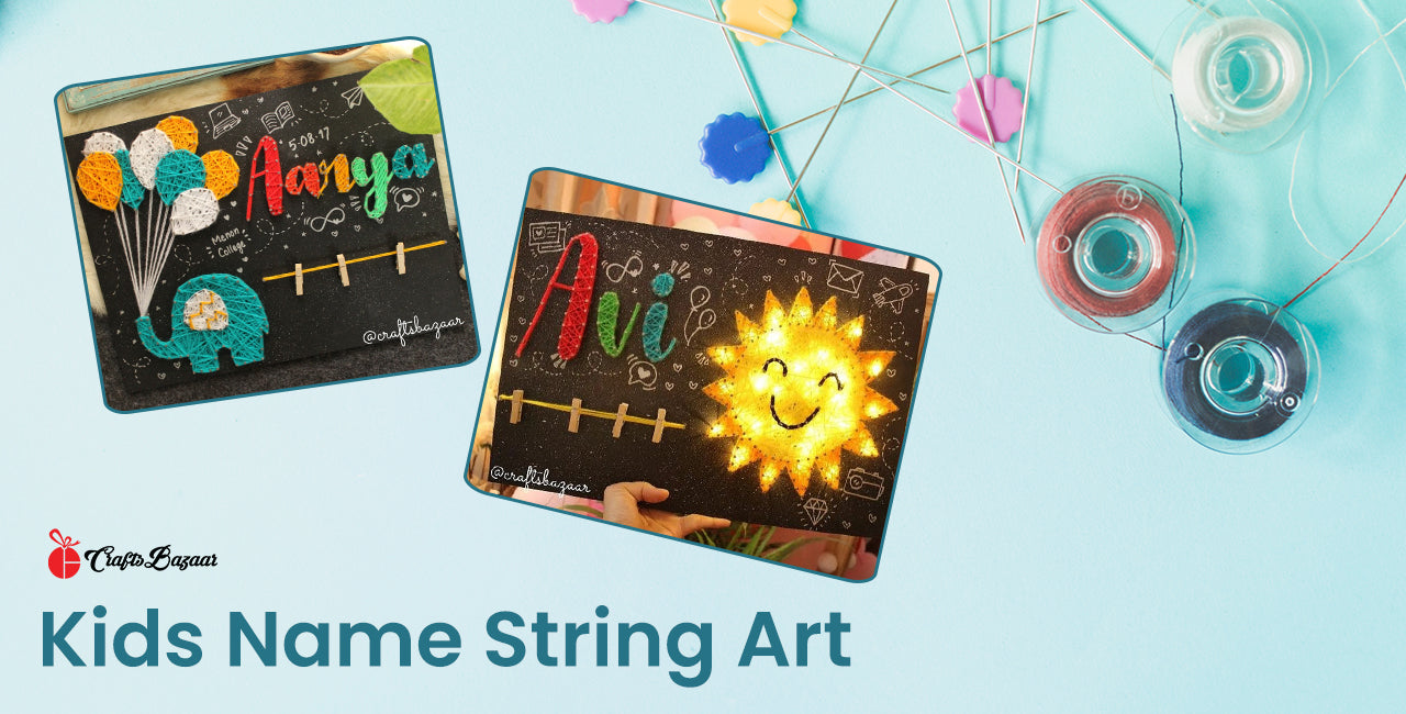 Kids Name string art - kids room decor