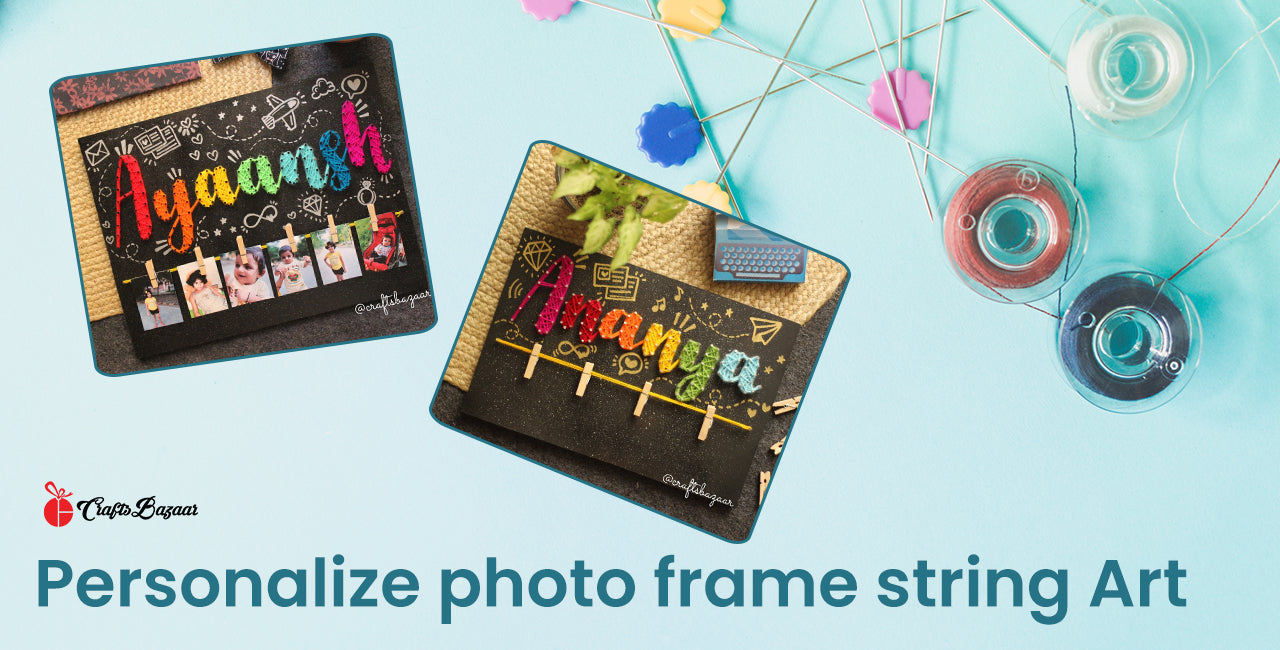 Personalize photo frame string Art