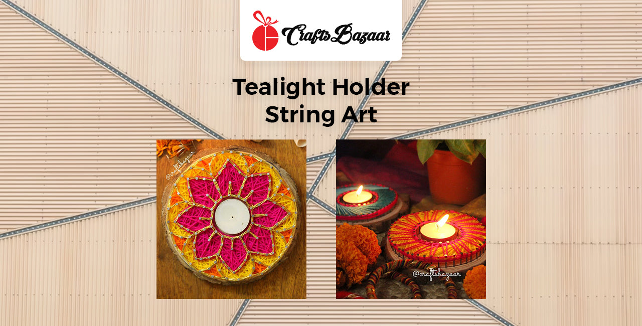Tealight Holder String Art: