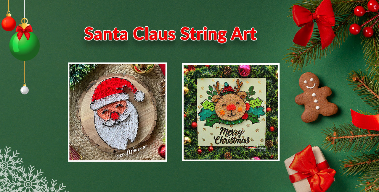 Santa Claus String Art