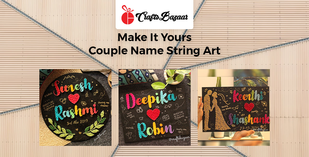 Couple Name String Art