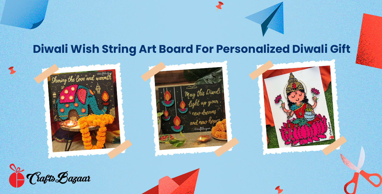 Diwali Wish String Art Board For Personalized Diwali Gift