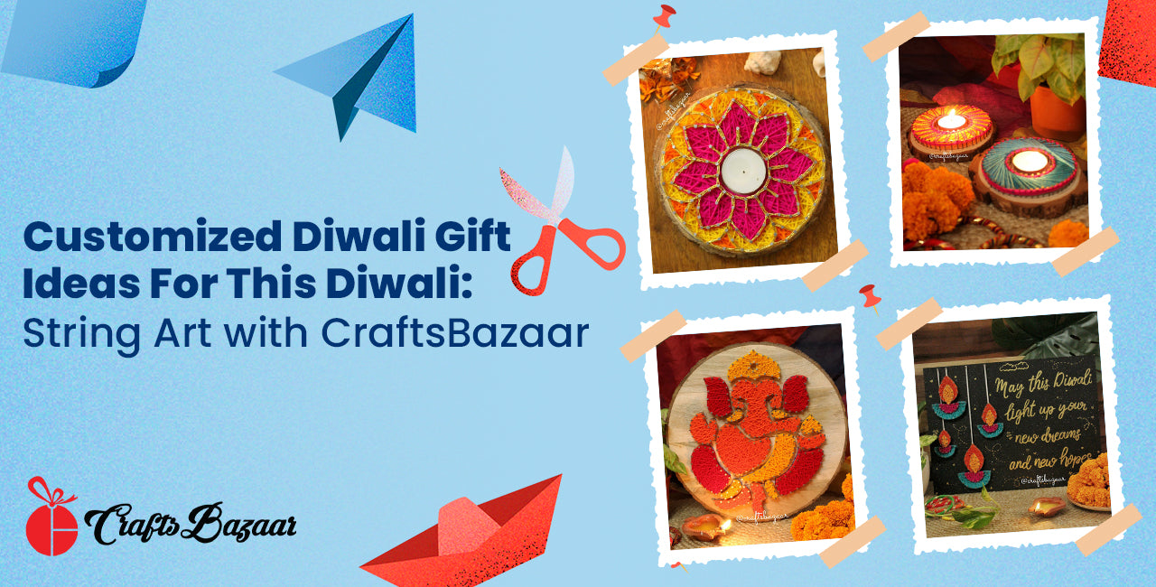 Customized Diwali Gift Ideas For This Diwali: String Art with CraftsBazaar
