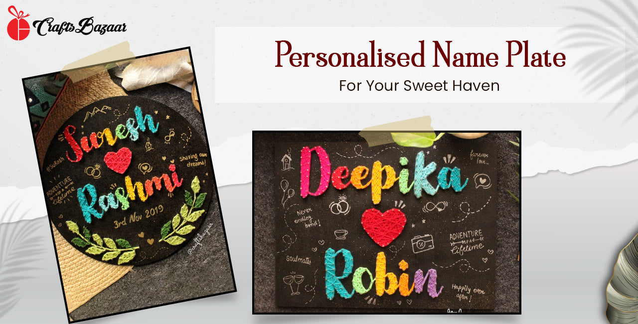 Personalised Couple Name Plate - Valentine day Gift ideas