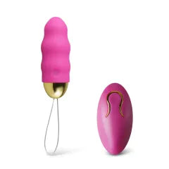 Magenta Color 10 Speeds Rechargeable Remote Control Vibrator - Spice LLC 