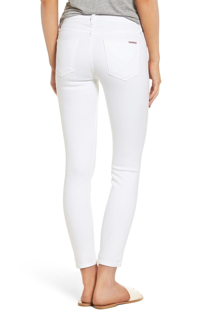 hudson nico midrise super skinny white