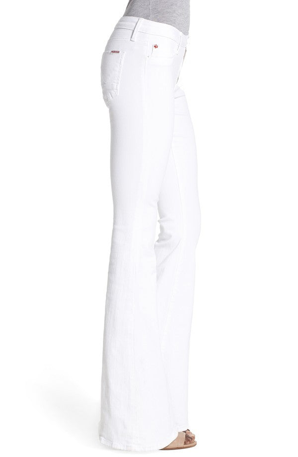 hudson white flare jeans