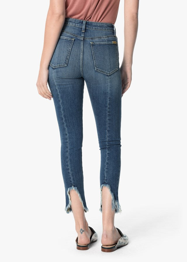 womens ripped hem jeans