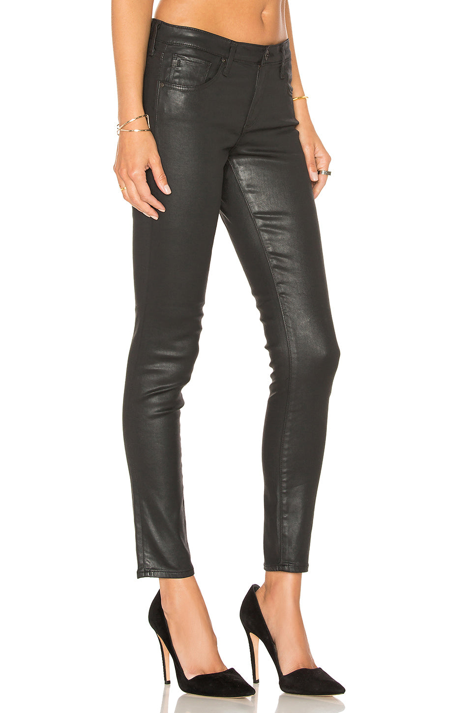 ag leatherette ankle leggings