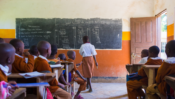 African Children Learning in School