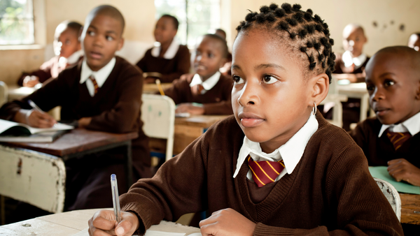 African Children in A Classroom