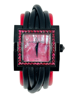 De Grisogono Allegra Acier Black PVD Coated Steel with Spinels Lady's Watch