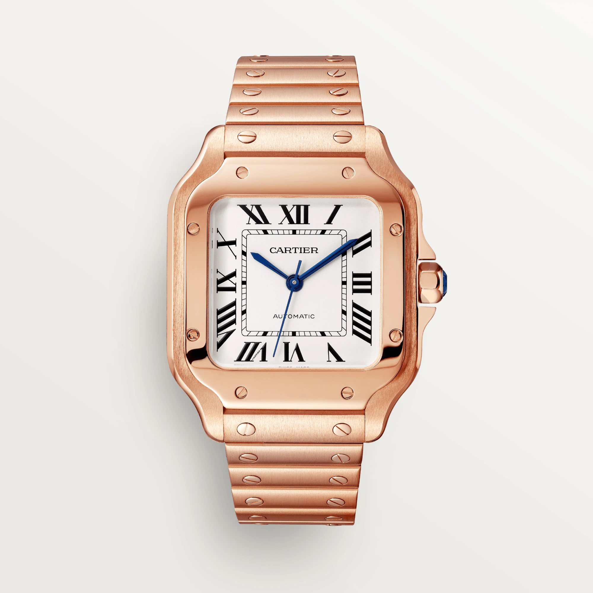 Cartier Santos Rose Gold Unisex Watch | Worldofluxuryus