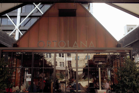 The beautiful entry of restaurant Ortolana, Britomart