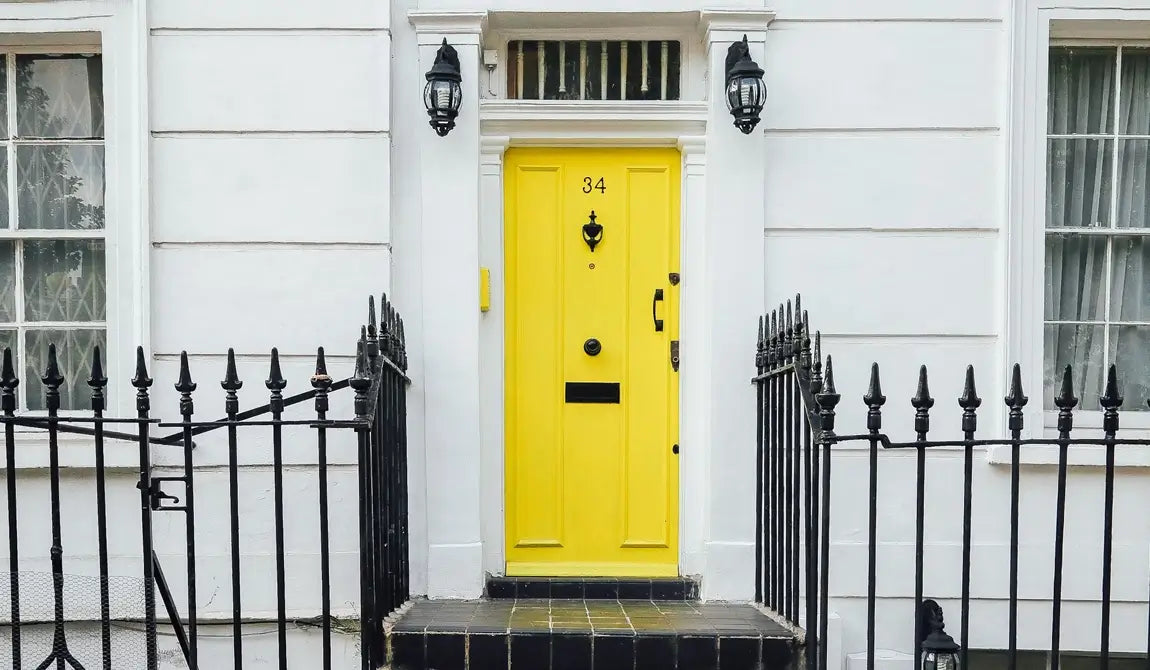 Paint a colorful front door