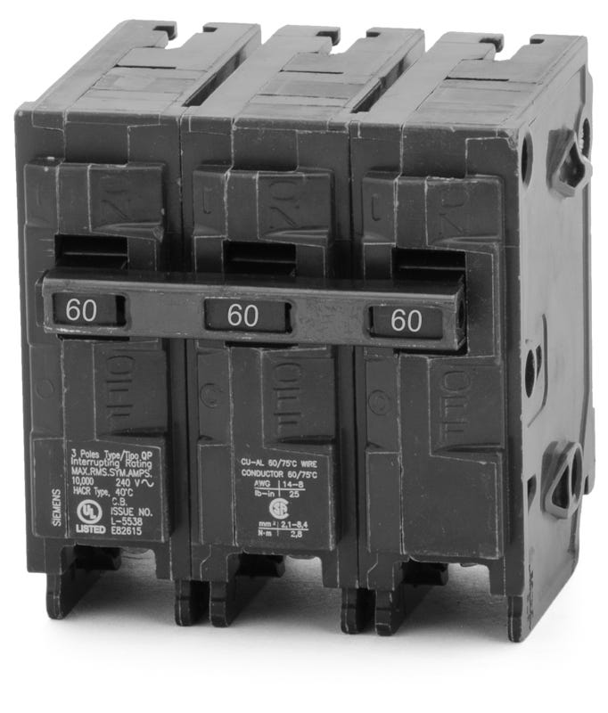 Siemens Q360 3 Pole Circuit Breaker