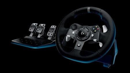 Logitech G290 racing wheel and pedals