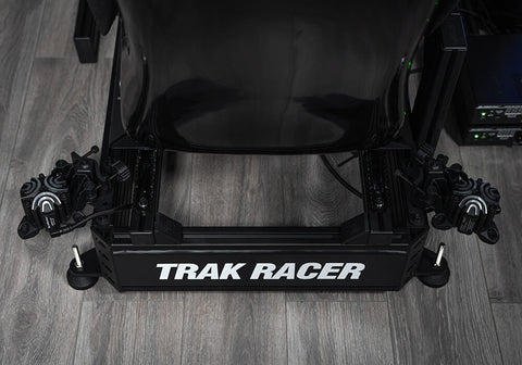 Double buttkicker mount on trak racer rig