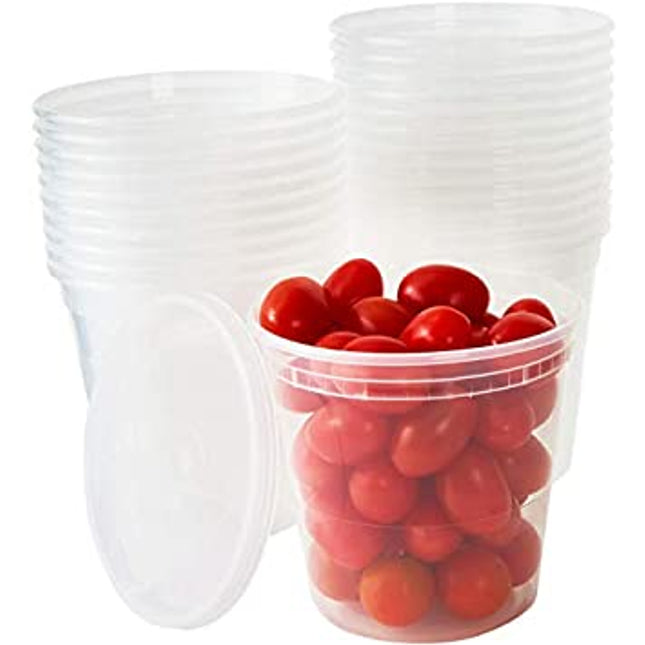 24 oz Deli Container with Clear Lid