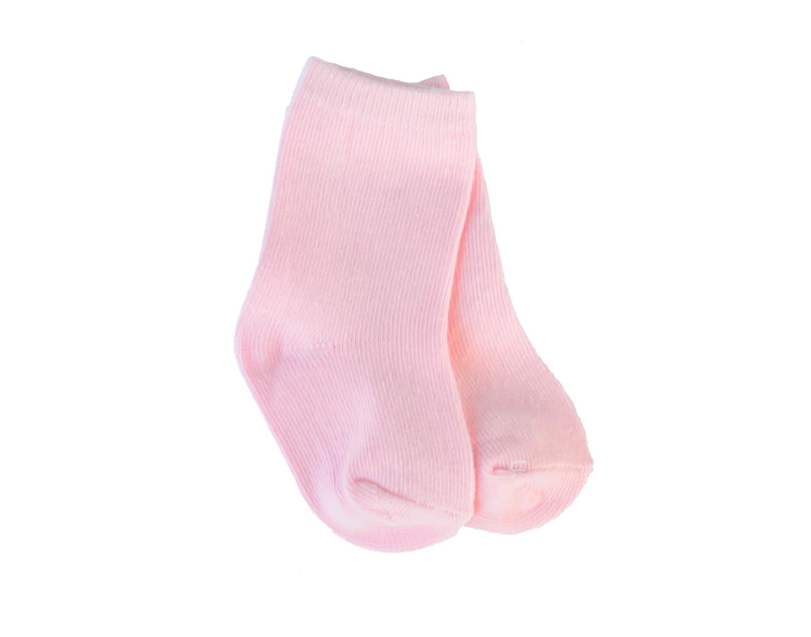 1 Pair of Baby Pink Socks The Little Baby Shop