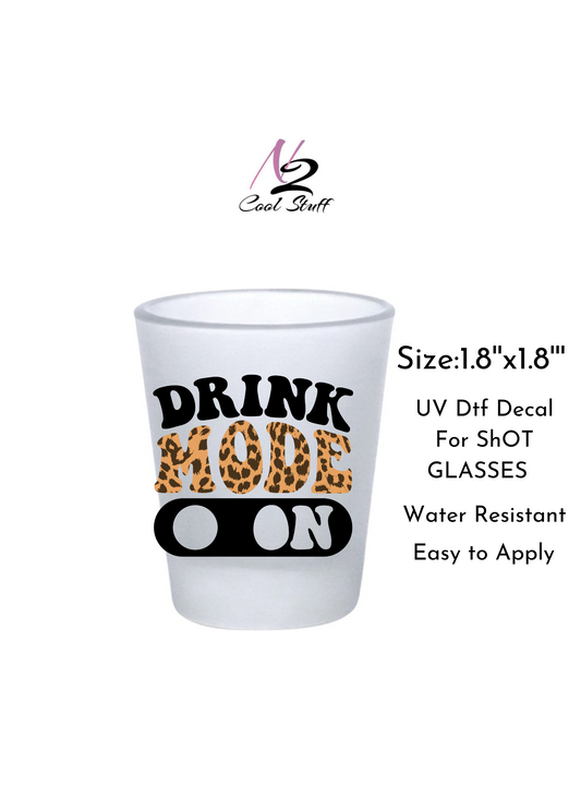 That's a Horrible idea What time Shot Glass Short UVDTF or Sublimation Wrap  - Decal