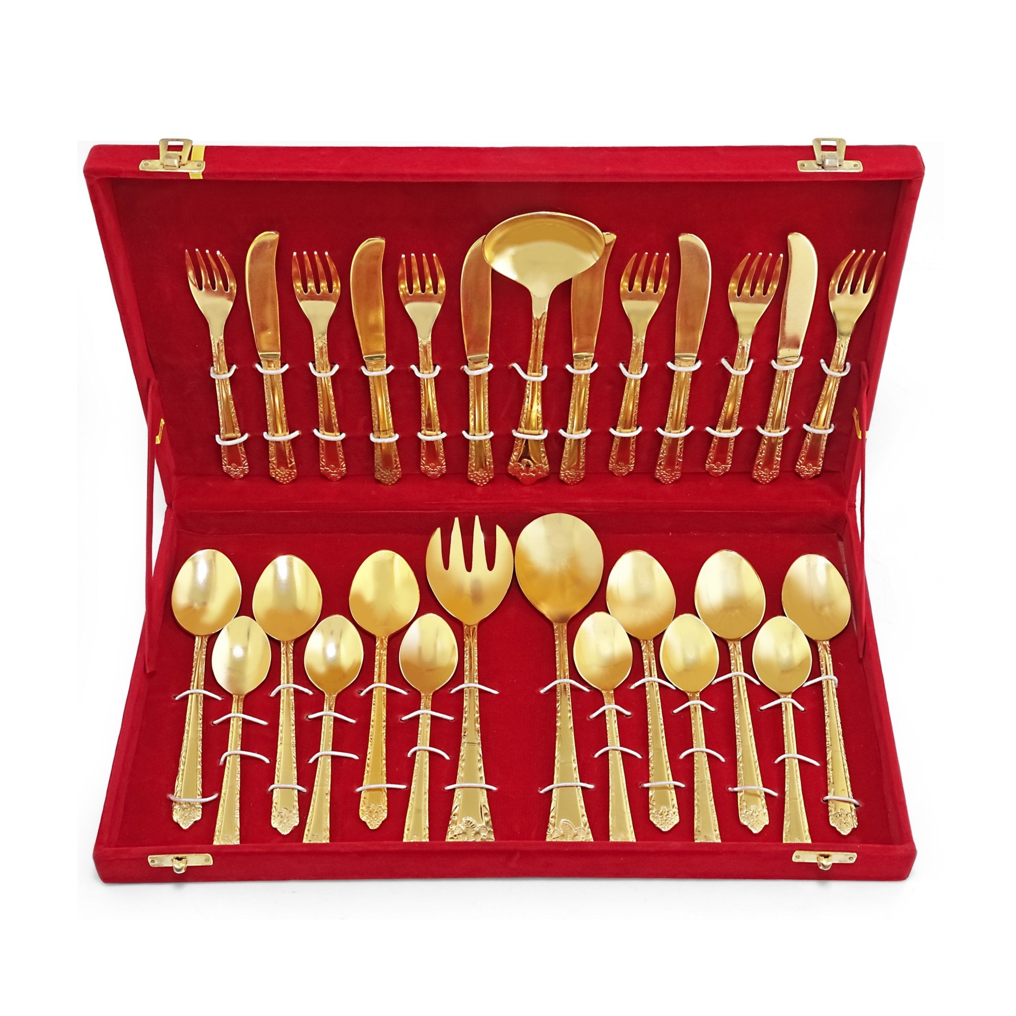 Solid Brass Bamboo Cutlery Set