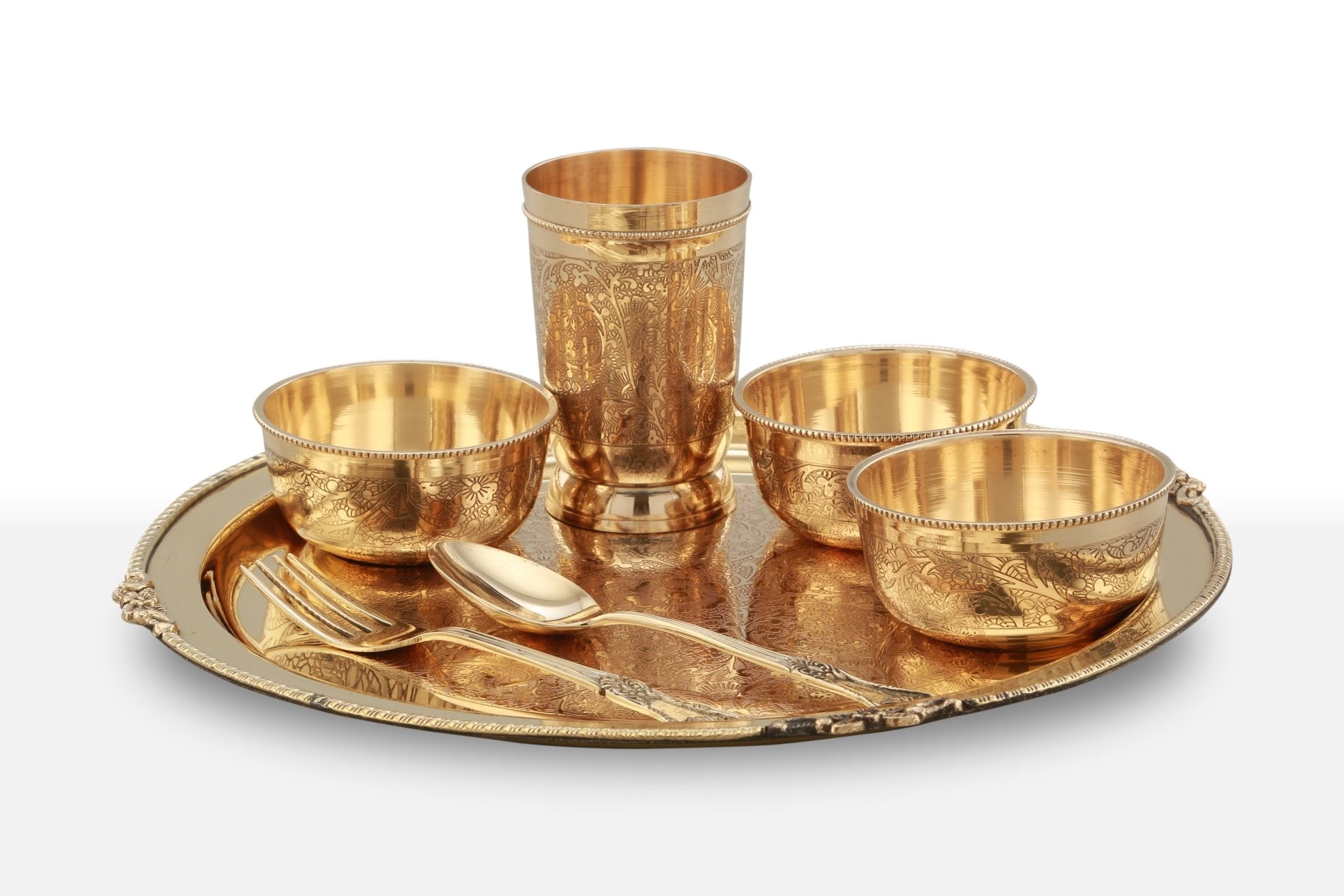 Classi Pack of 51 Brass Dinner Set Price in India - Buy Classi Pack of 51 Brass  Dinner Set online at