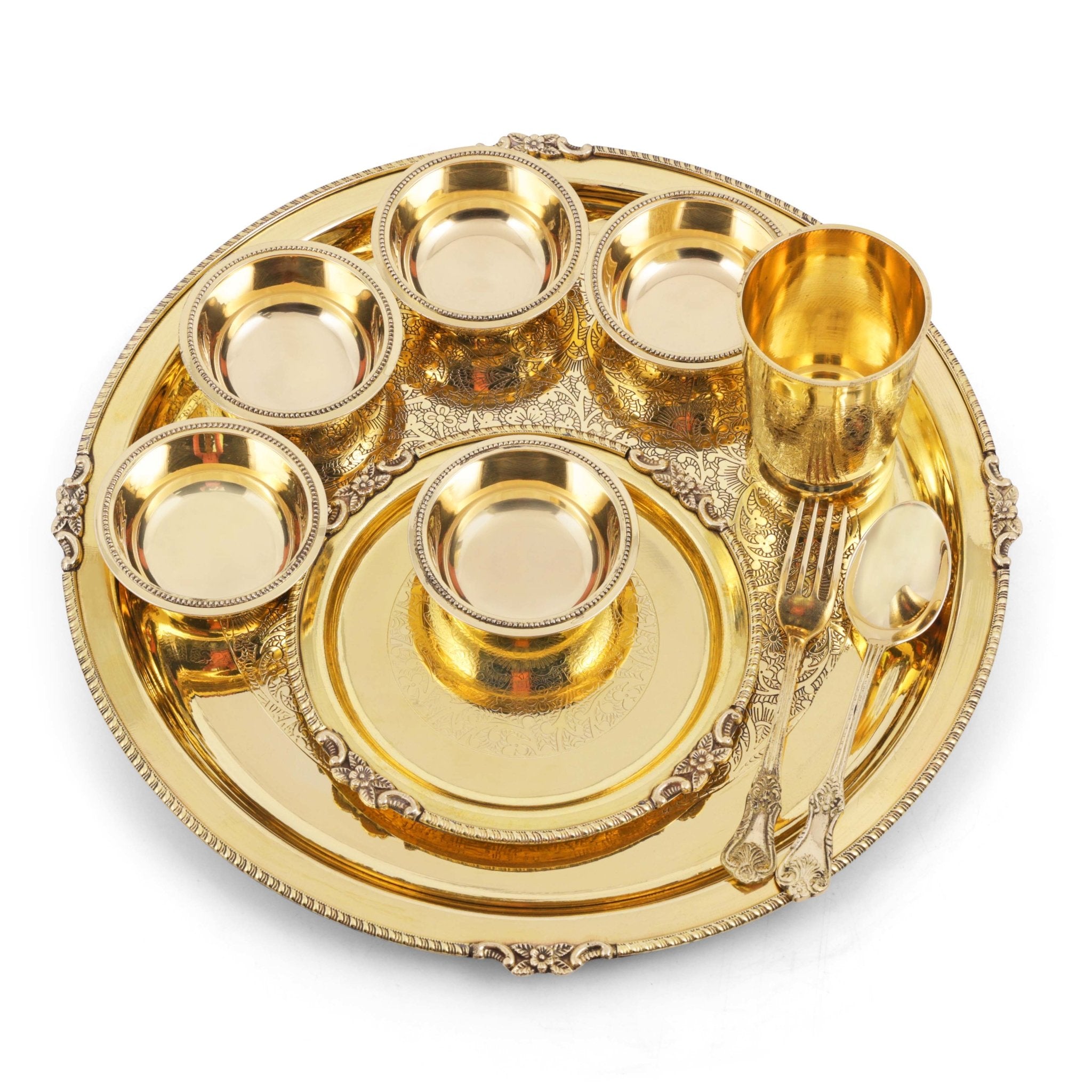 MAYUR Pack of 51 Brass Mayur Brass Dinner Set 51 Pieces 18 Kg 10081381 Pure  Peetal Dinner Set Price in India - Buy MAYUR Pack of 51 Brass Mayur Brass  Dinner Set