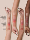 12 shades of Multi-Stick swatched on light to medium skin tones.