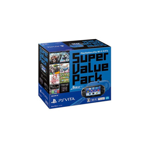 SONY PLAYSTATION VITA - BLUE/BLACK SUPER VALUE PACK - PCH-2000