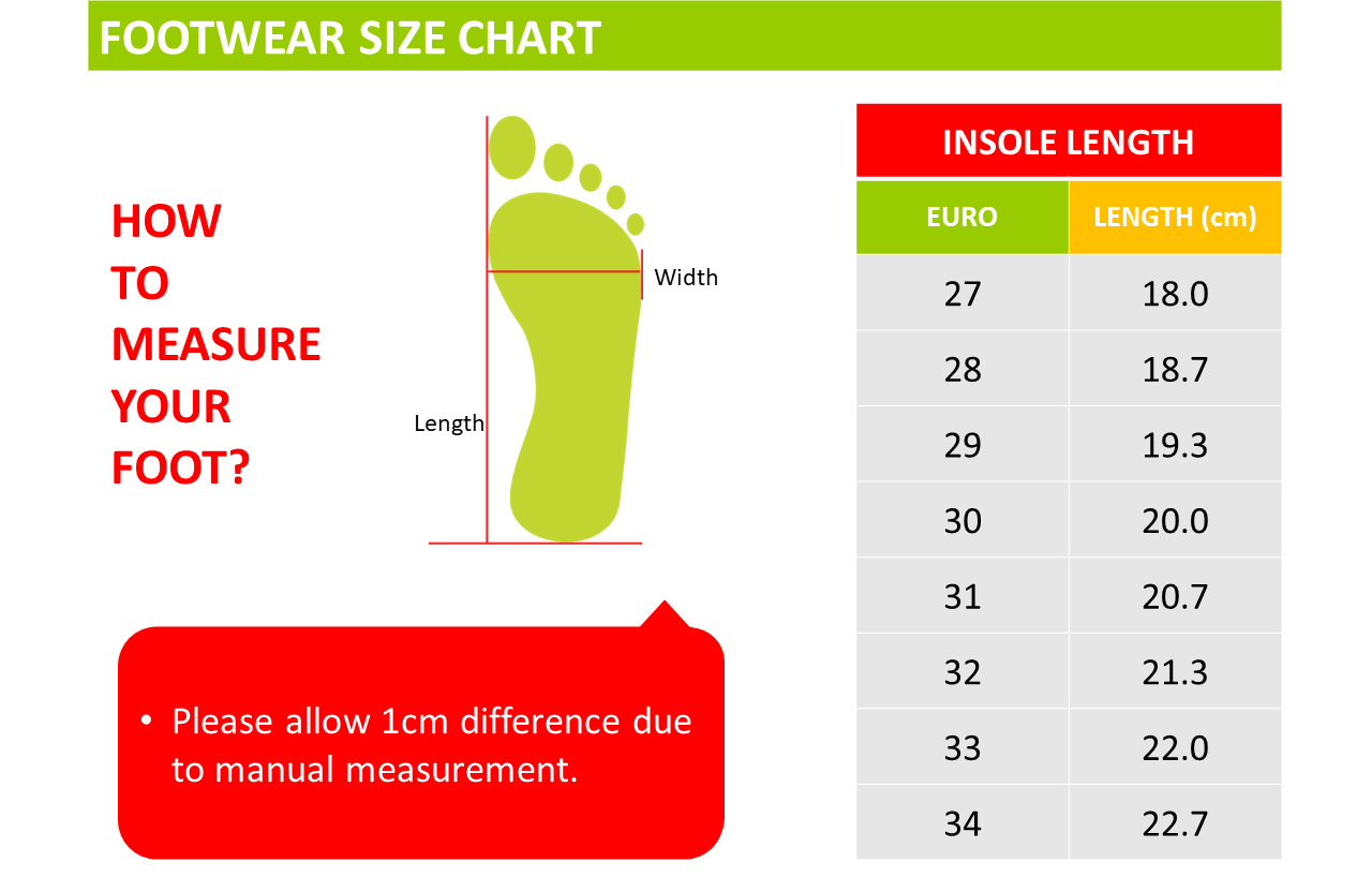 transformer-shoe-sneaker-tp7054-size-chart-kideeland-malaysia