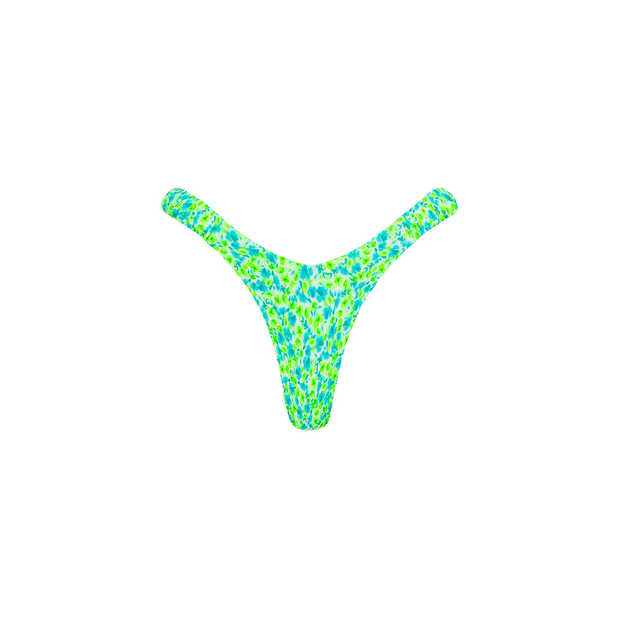 Product image for Retro Y Thong Bikini Bottom - Apple Blossom