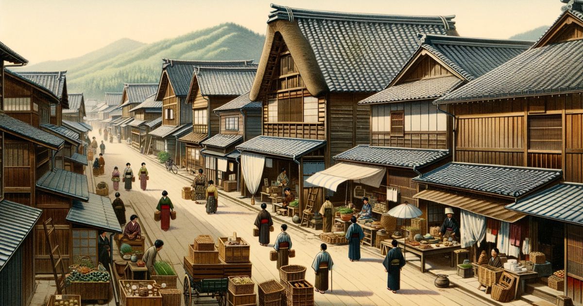 江戸時代の町の風景