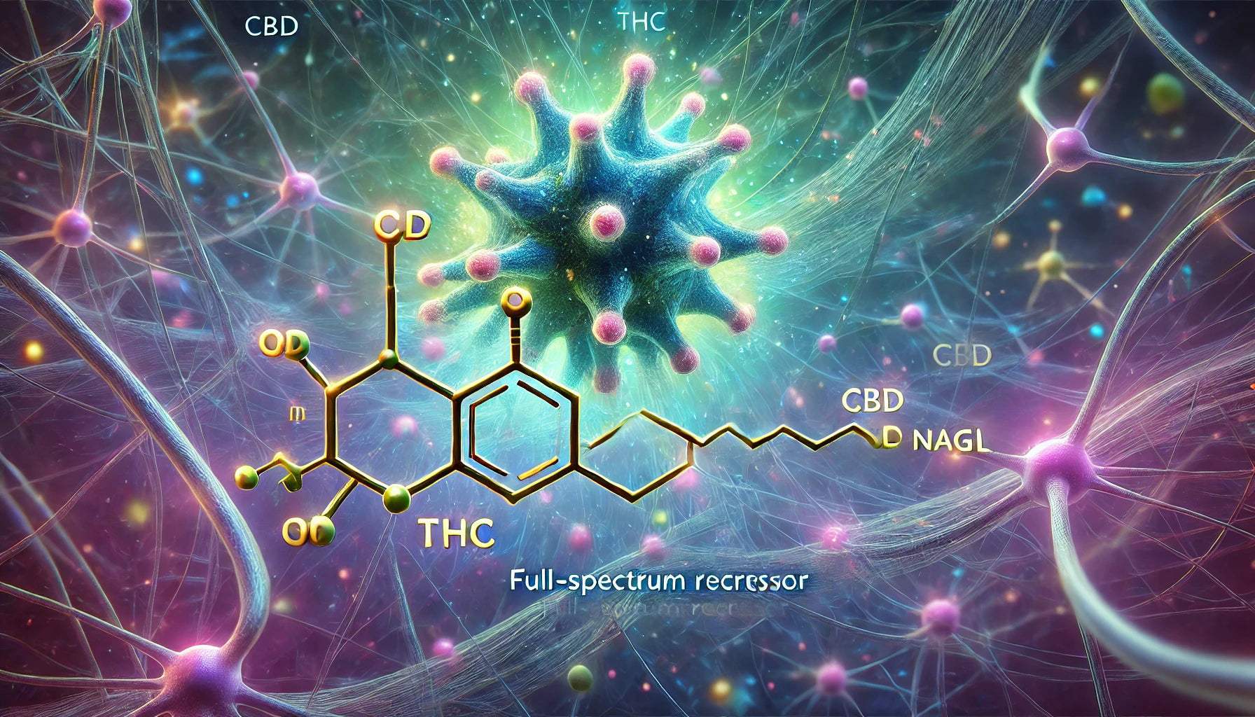 GPR18 receptor interacting with cannabinoids from full-spectrum CBD