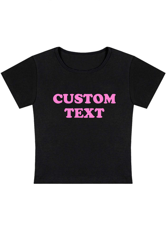 Custom I Love Tee, Custom I Heart Shirt, I Heart Baby Tee Y2K Crop Shirt  Personalized, Y2K Fashion Inspired Custom Tee 