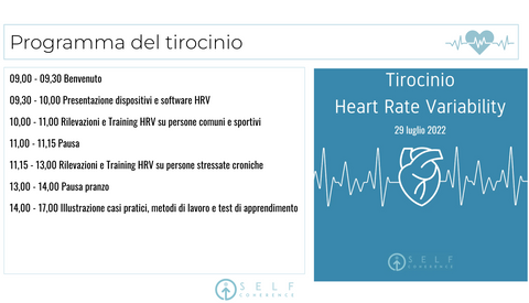 programma tirocinio formativo hrv self coherence #tirociniohrv #heartratevariability #biofeedback #biorilevazione 